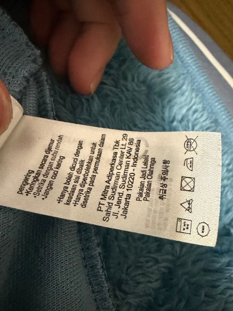 ラコステ　トラップジャケット　セットアップ　水色