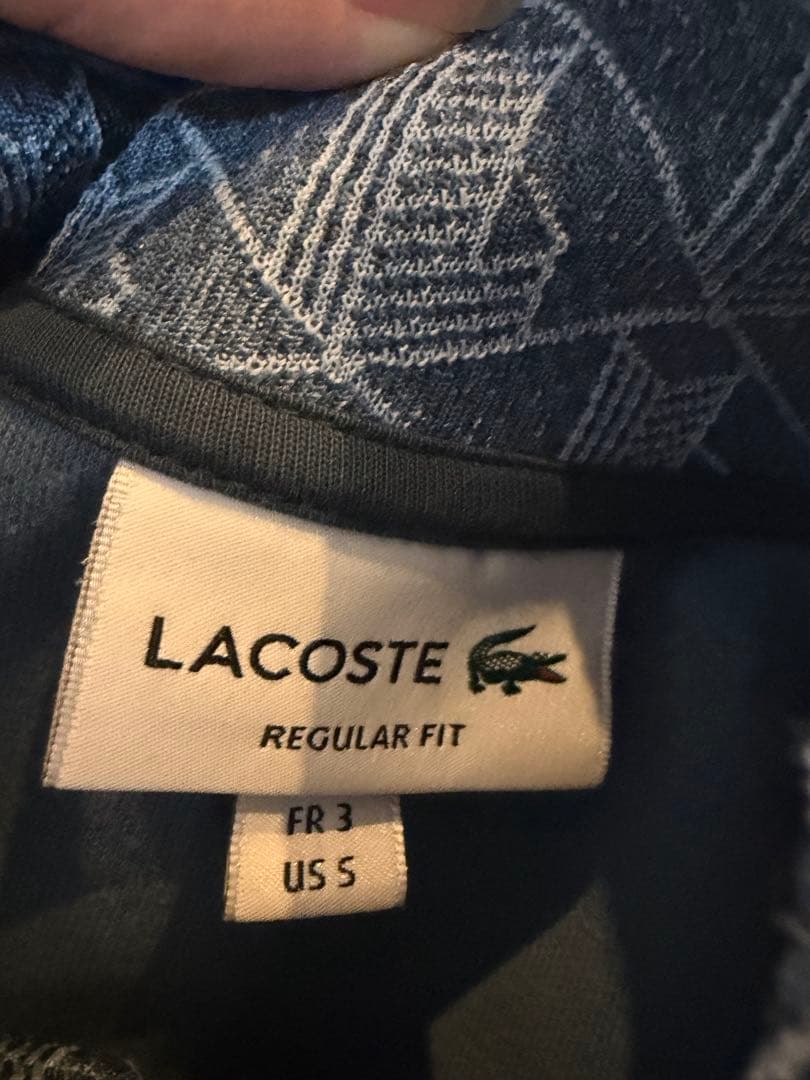 ラコステ　トラップジャケット　セットアップ　水色