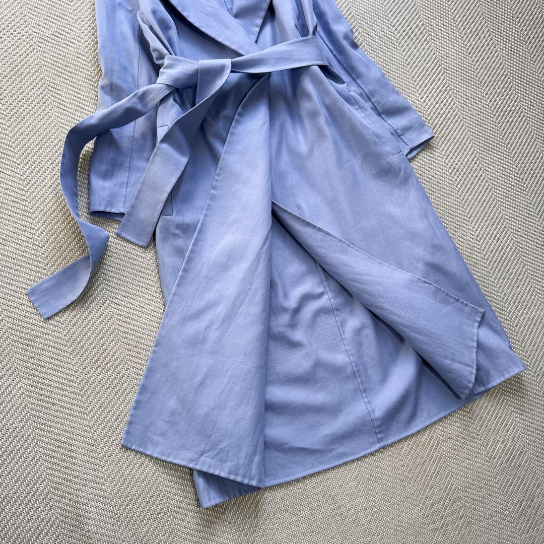 美品 Drawer ドゥロワー コットンブレンド スプリングガウンコート 36