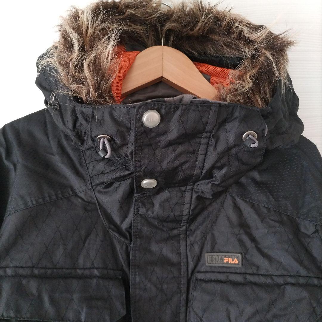 FILA ウィンタースポーツ ジャケットとパンツ セット ブラック　スノボー