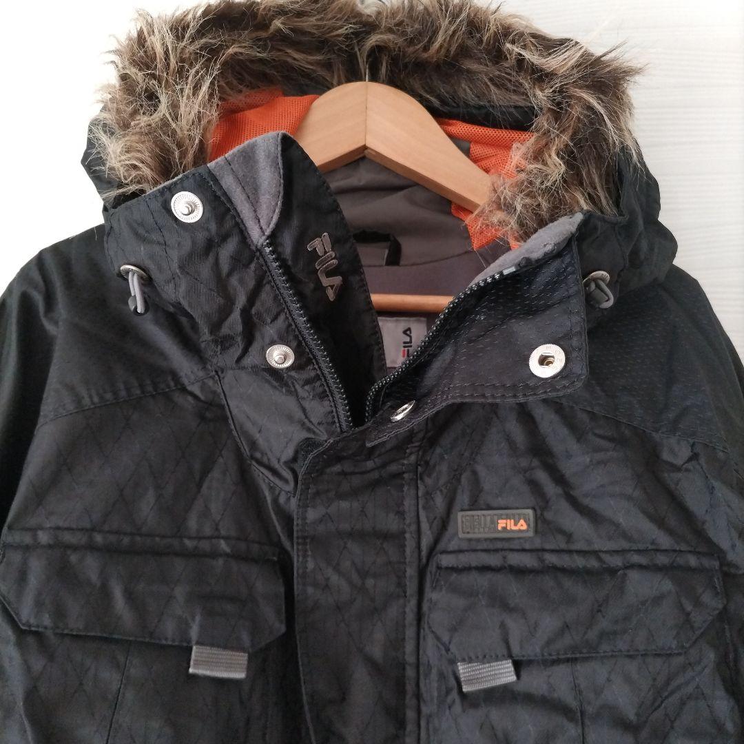 FILA ウィンタースポーツ ジャケットとパンツ セット ブラック　スノボー