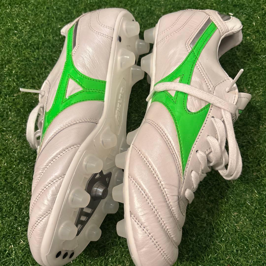 Mizuno Morelia （モレリア）サッカースパイク限定足グレー/グリーン