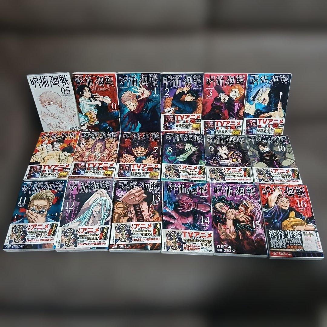 呪術廻戦　全巻　1～30巻　0巻　0.5巻　モジュロ1　小説2冊付　35冊セット