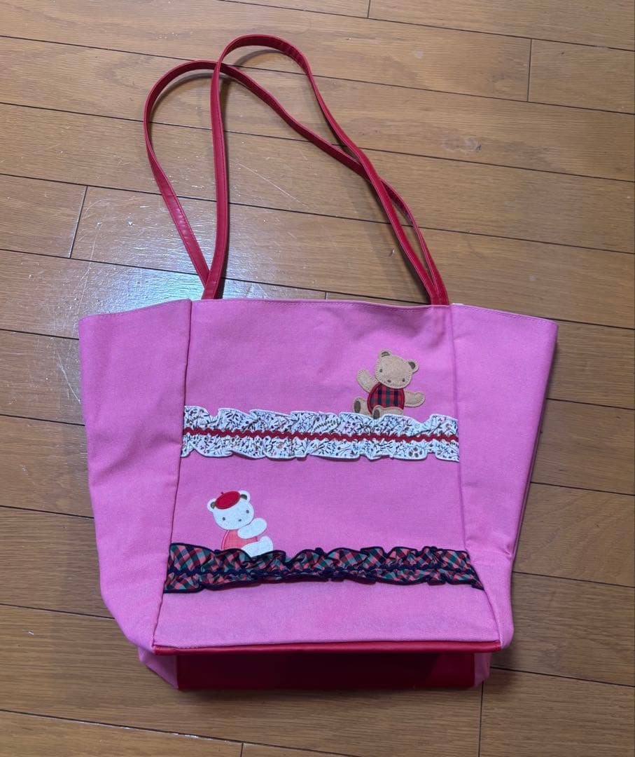 【familiar】2023春のファミリアショー.リバティトートバッグ.美品.