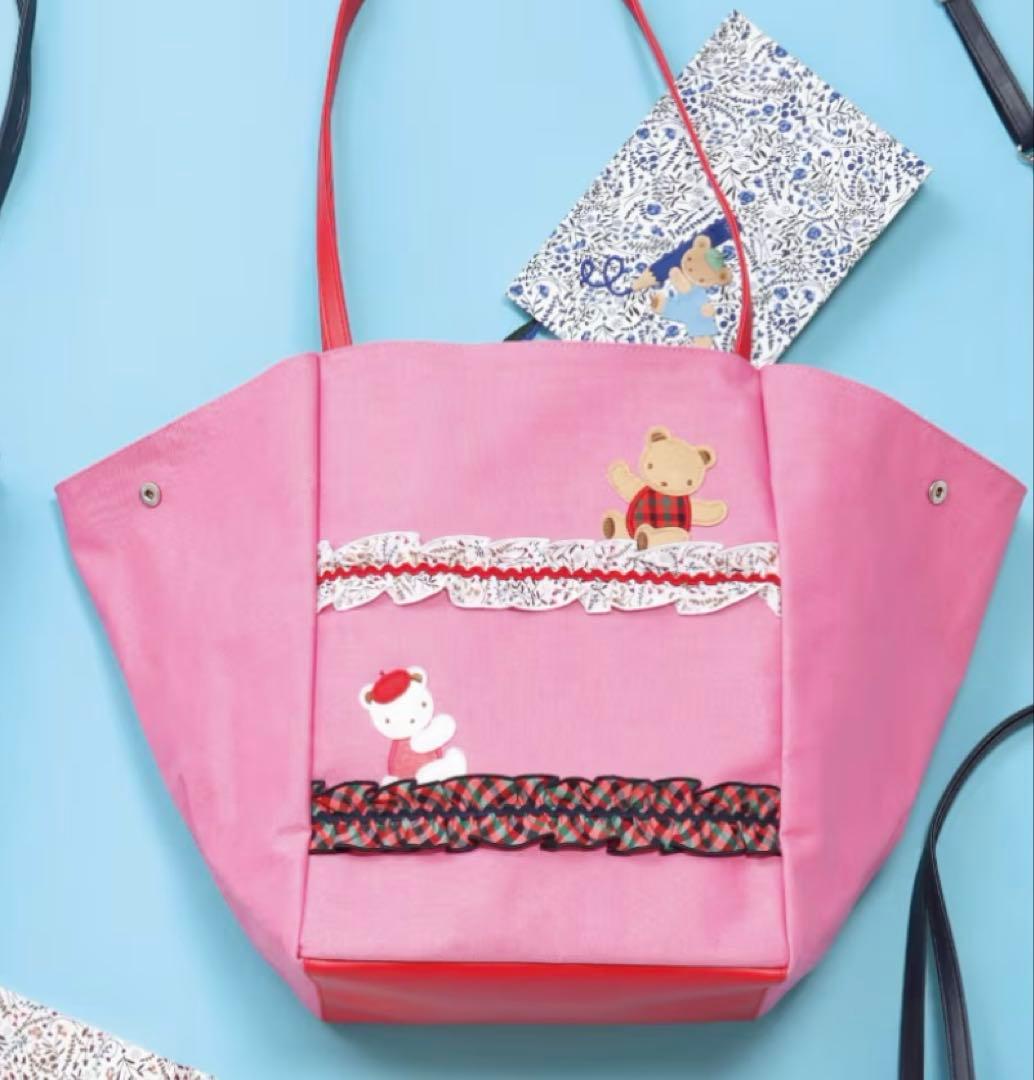 【familiar】2023春のファミリアショー.リバティトートバッグ.美品.