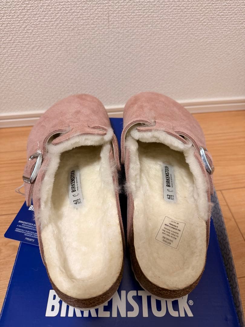 メ*ウ様 ビルケンシュトックボストンファー　　pinkclay