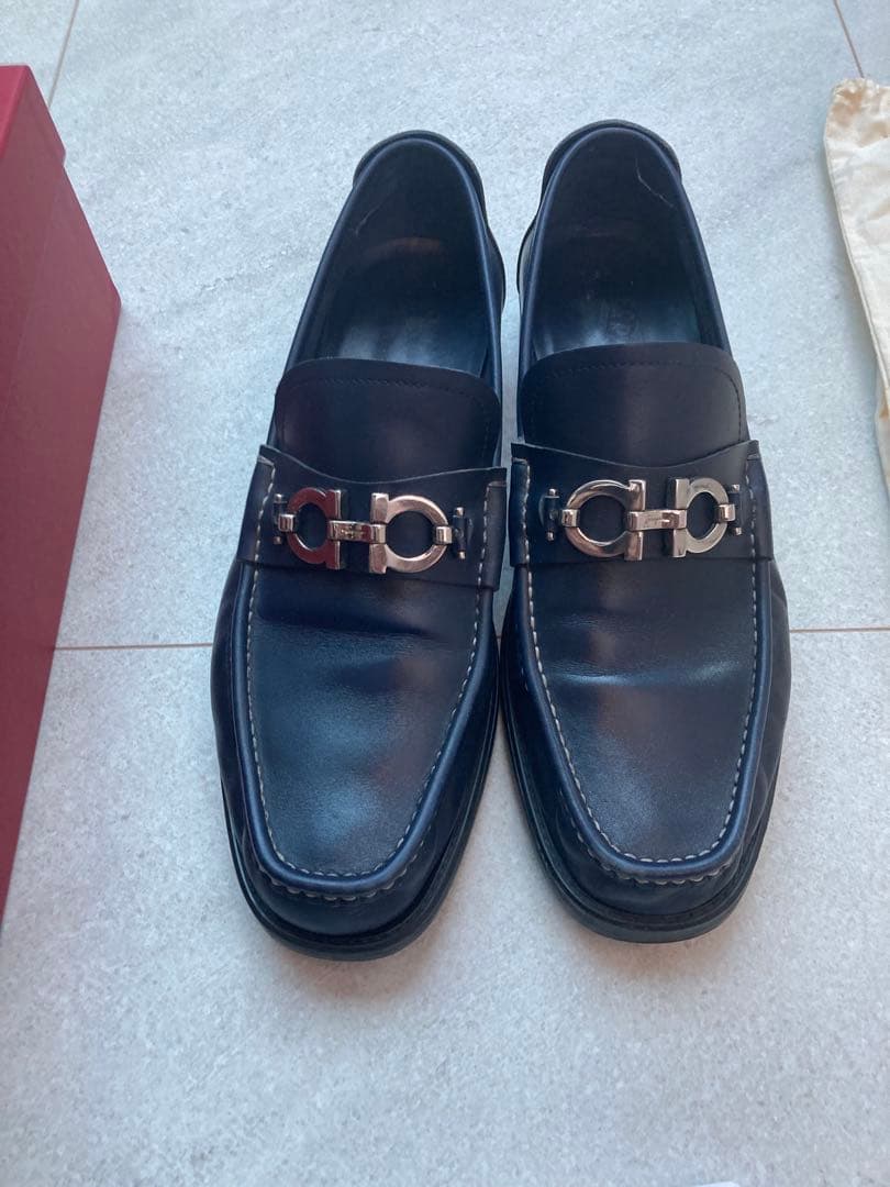 フェラガモ靴、メンズ、ガンチーニ、ローファーサイズ10