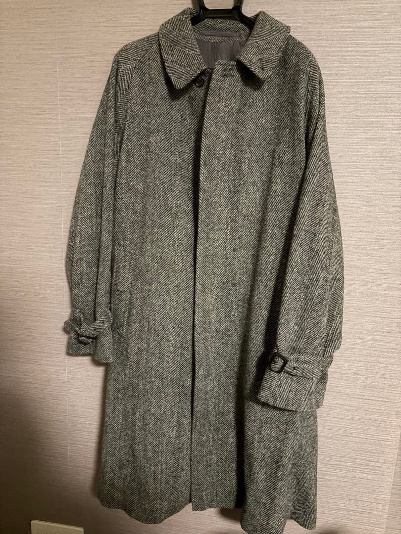 美品ビームスF beams f ヘリンボーンウールコート　40