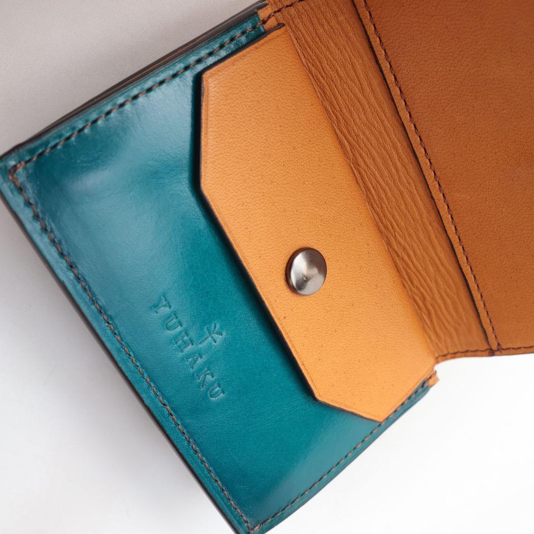 難有り訳あり品 yuhaku ユハク 三つ折り財布 綺麗ではない未使用