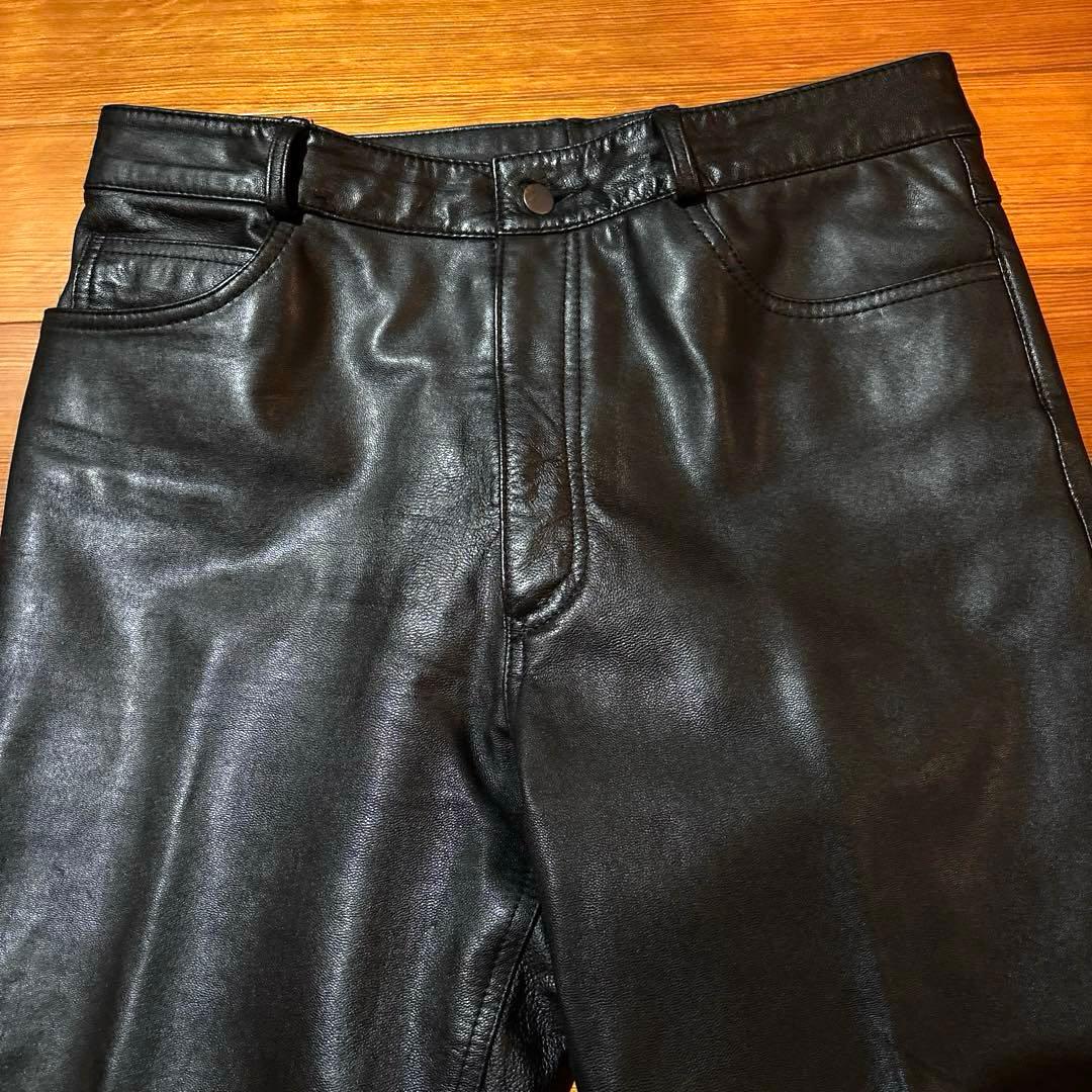 W32 レザーパンツ メンズ ライダース パンクロック ライディング ツーリング