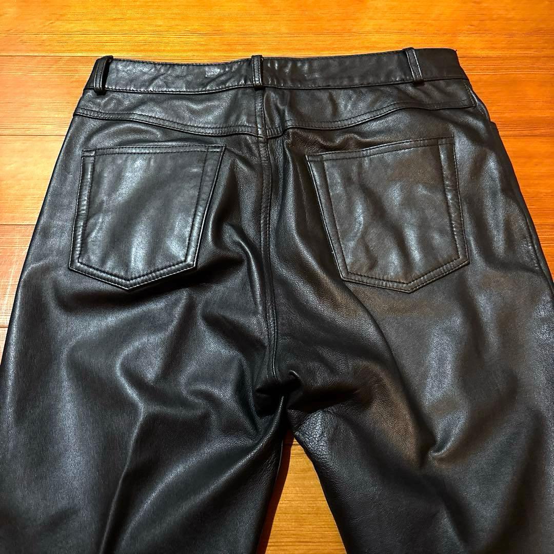 W32 レザーパンツ メンズ ライダース パンクロック ライディング ツーリング