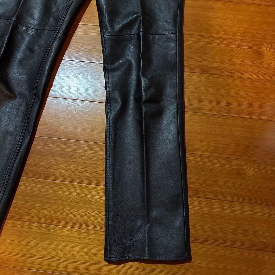 W32 レザーパンツ メンズ ライダース パンクロック ライディング ツーリング