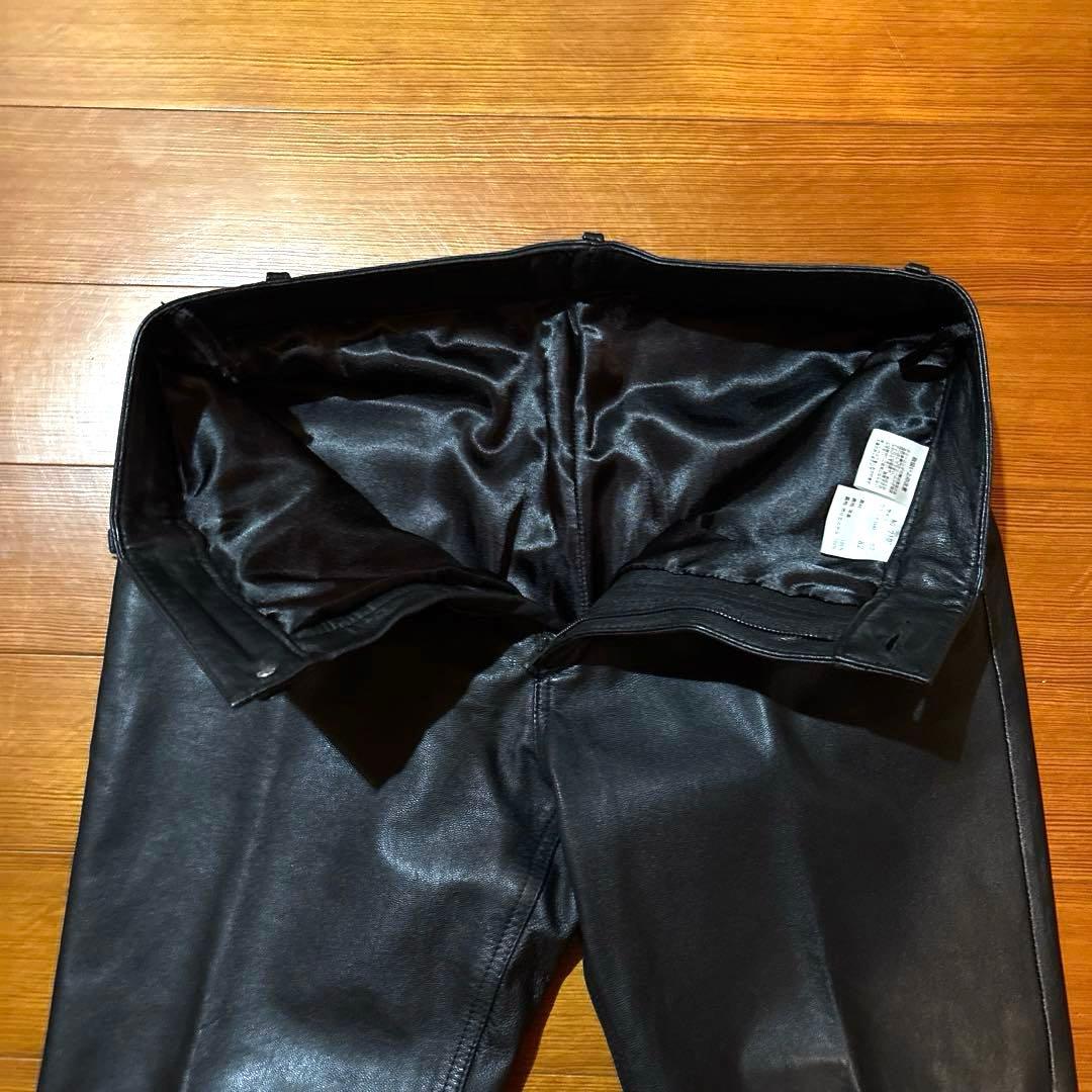 W32 レザーパンツ メンズ ライダース パンクロック ライディング ツーリング