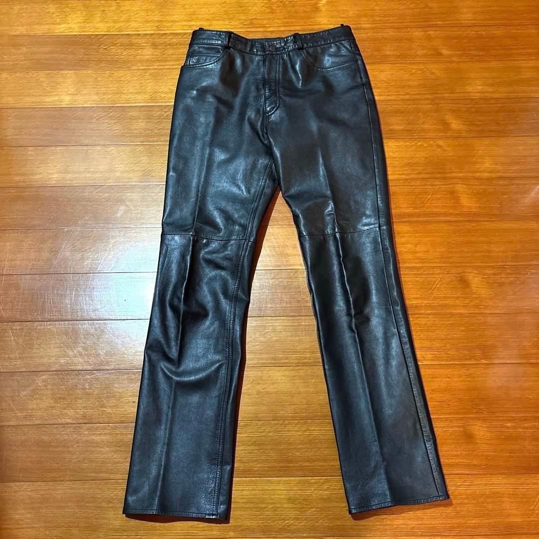 W32 レザーパンツ メンズ ライダース パンクロック ライディング ツーリング