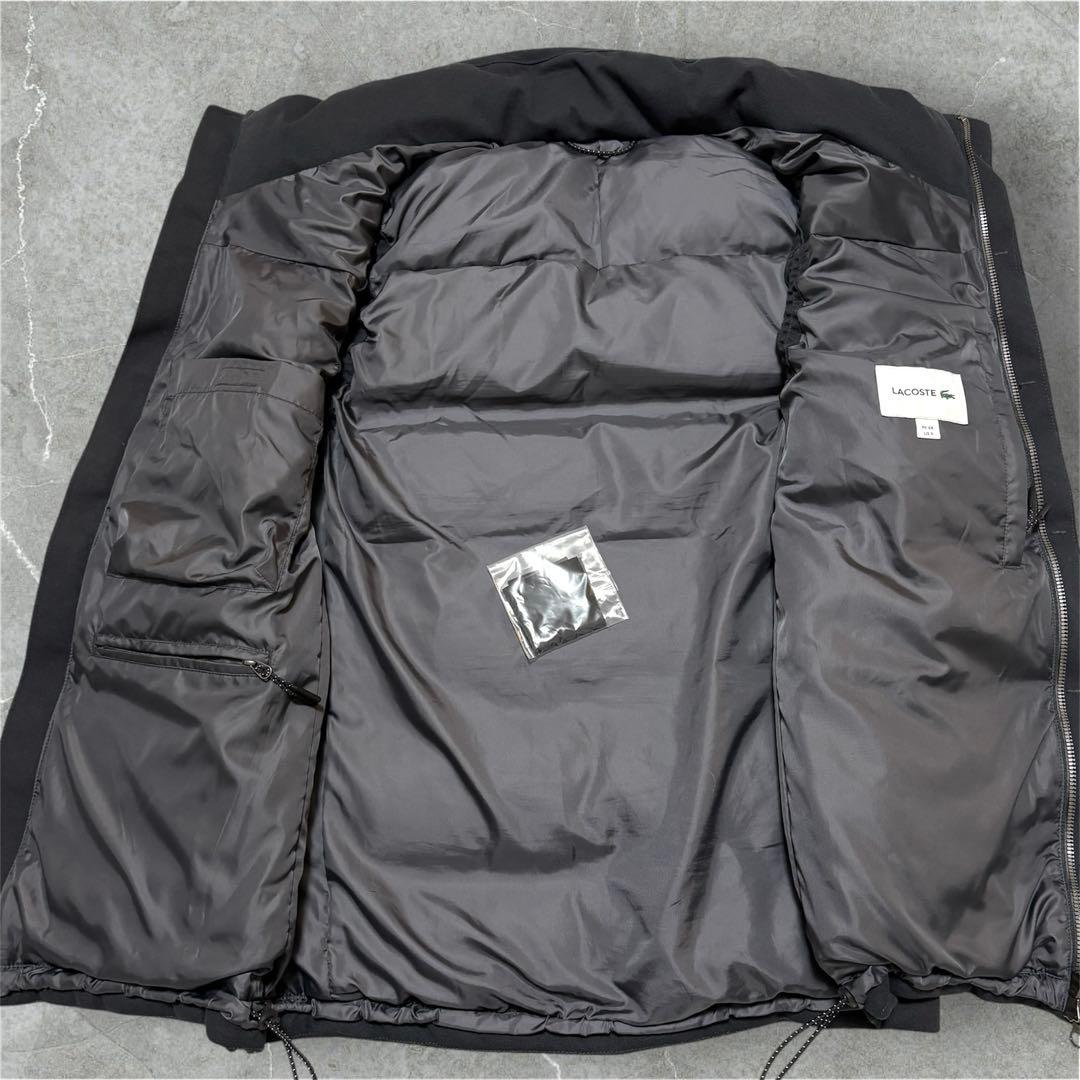 【未使用級✨】ラコステ ピケ ダウンベスト BH350EL 鹿の子 黒 FR48