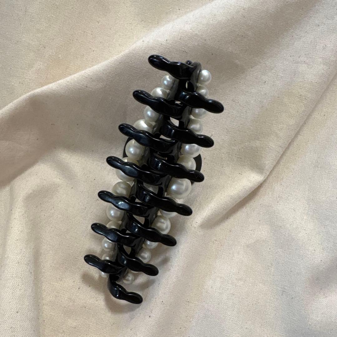 美品アレクサンドルドゥパリ　パール　ヘアクリップ