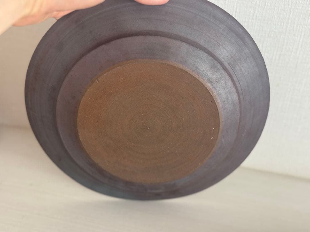 希少レア二階堂明弘　皿　リム焼　大皿　プレート　2点