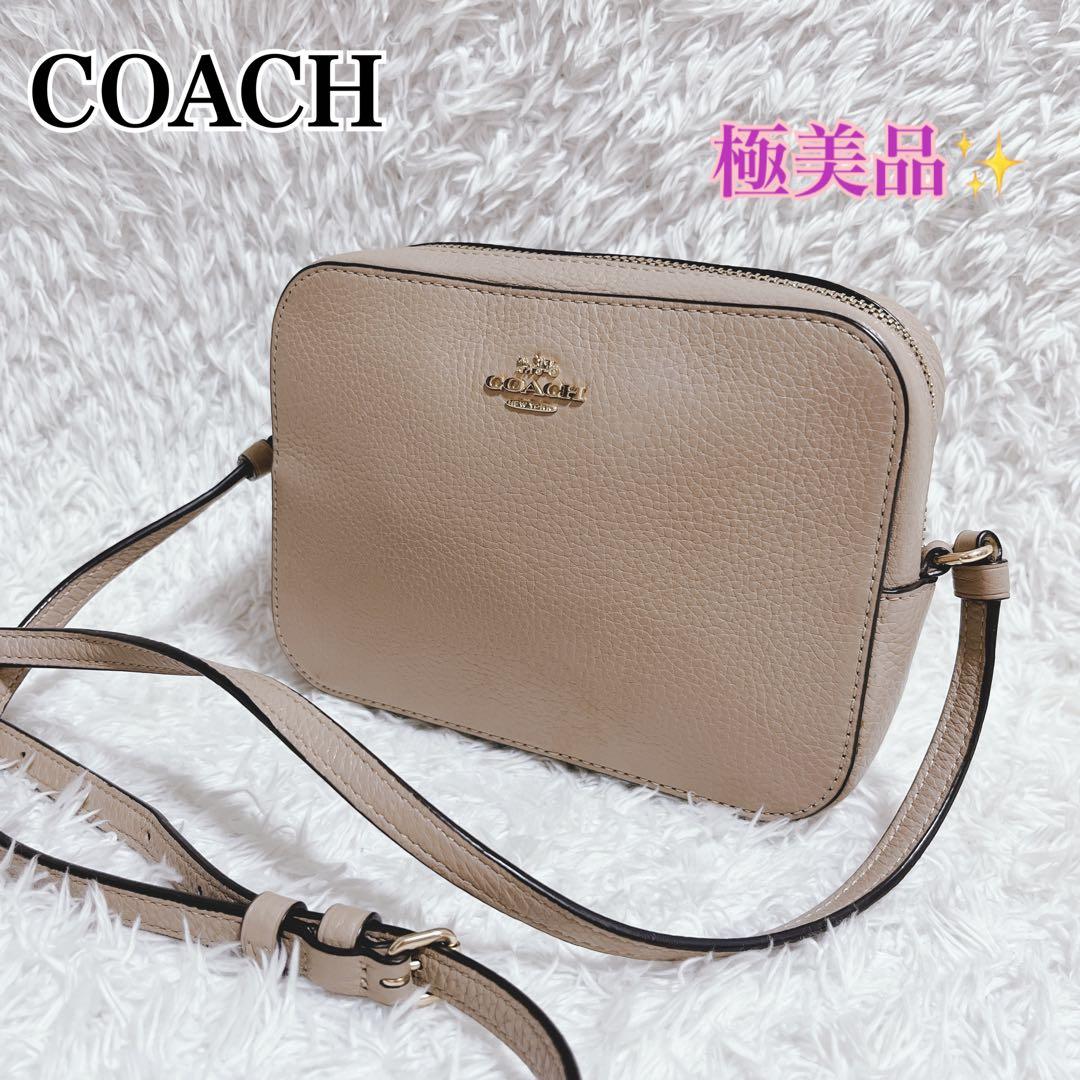 極美品✨COACH カメラバッグ ショルダーバッグ クロスボディ　ベージュ