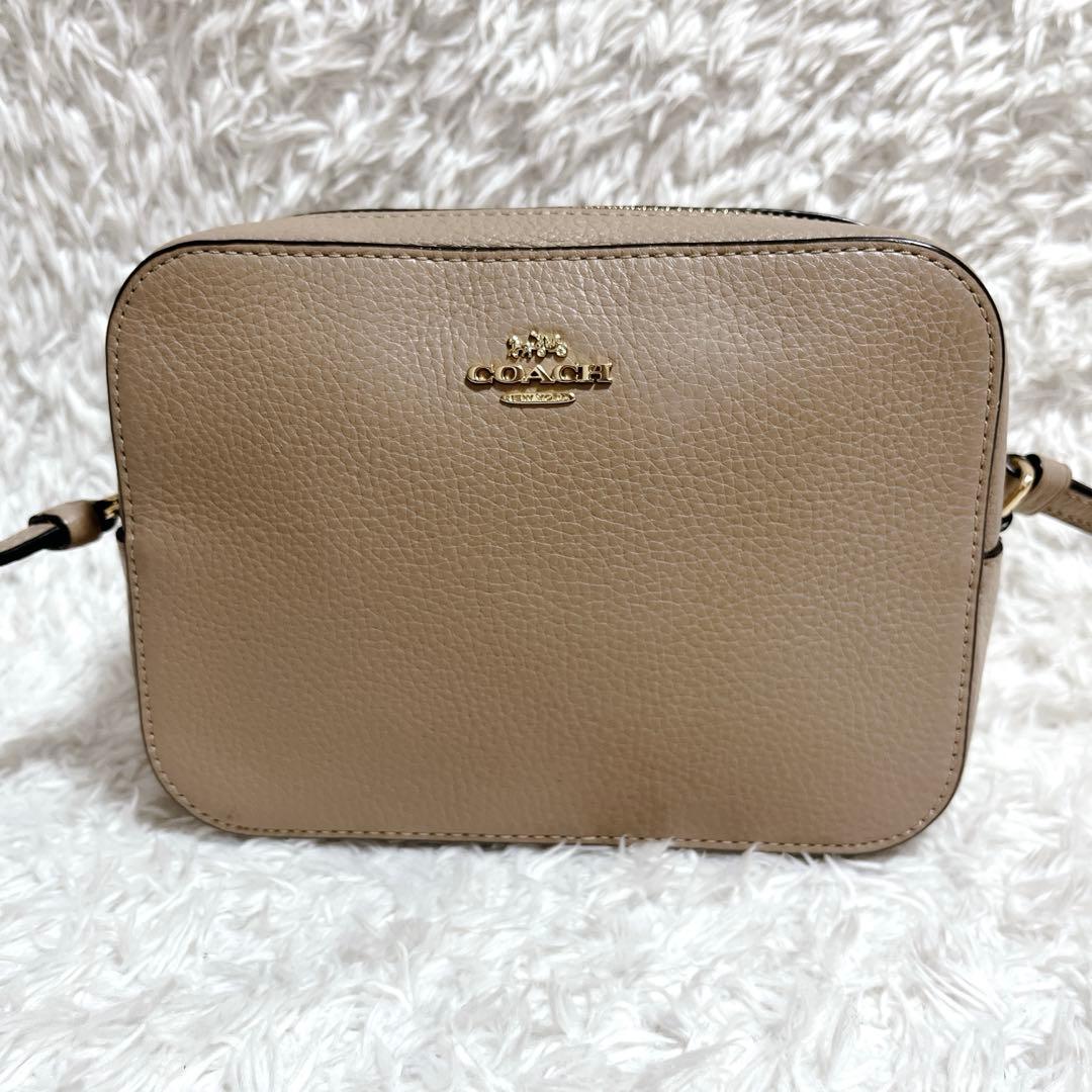 極美品✨COACH カメラバッグ ショルダーバッグ クロスボディ　ベージュ