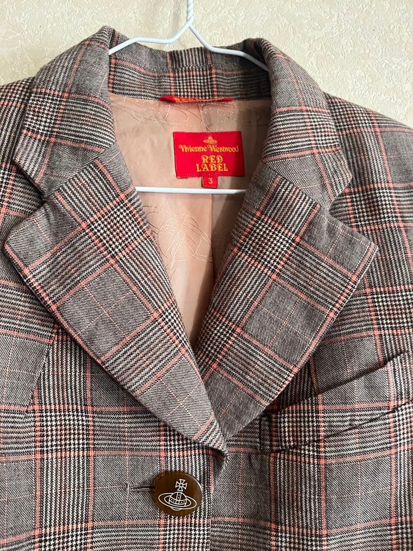ヴィヴィアン　チェック　ジャケット