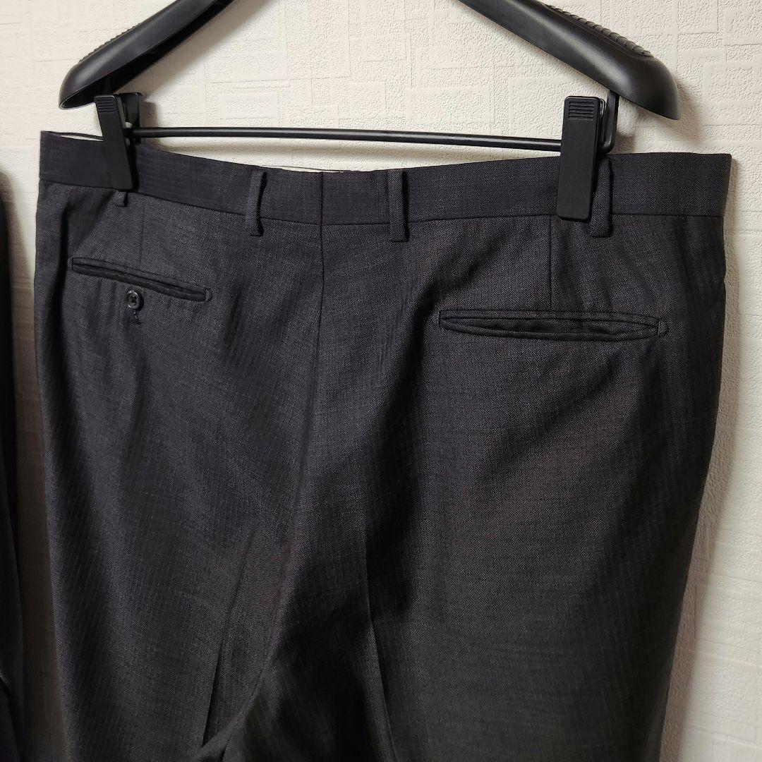 ダーバン　ロロピアーナ　メンズ　スーツ　セットアップ　グレー　シャドーストライプ