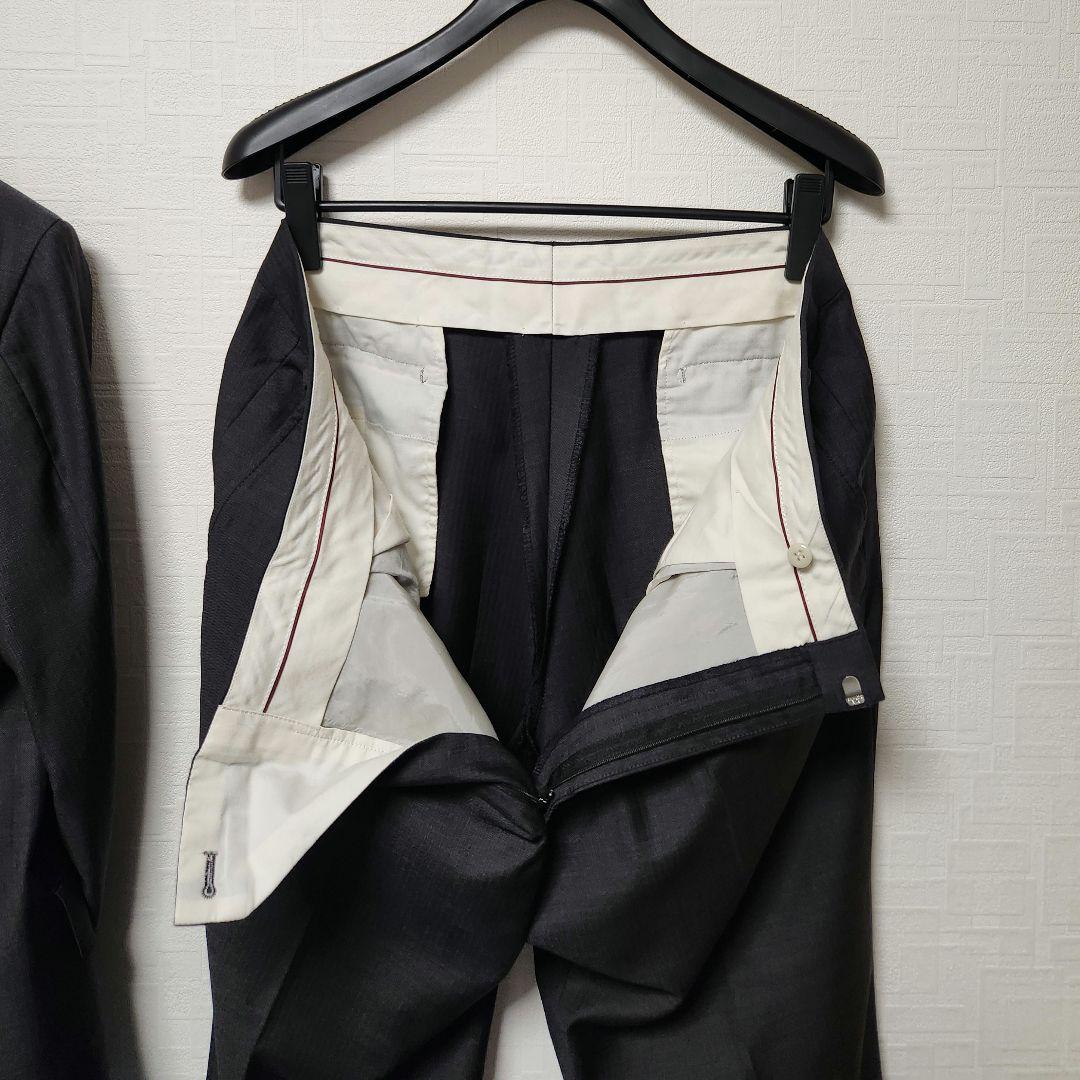 ダーバン　ロロピアーナ　メンズ　スーツ　セットアップ　グレー　シャドーストライプ