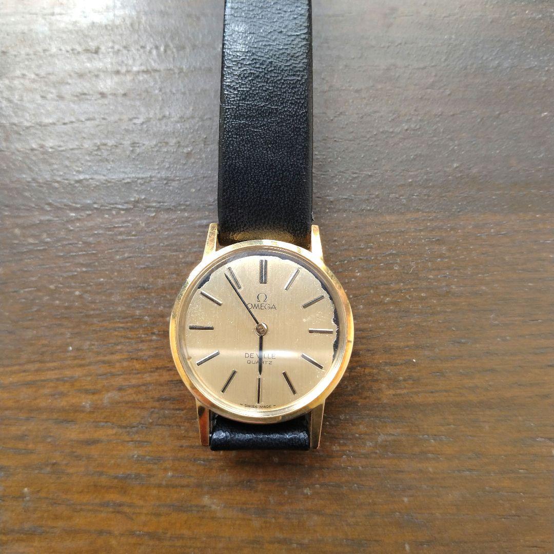 OMEGA オメガ 時計 ゴールド クオーツ　レディース