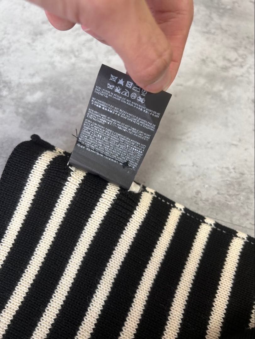 Saint Laurent Paris AW15 ボーダー　ロングマフラー