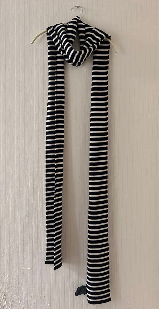 Saint Laurent Paris AW15 ボーダー　ロングマフラー