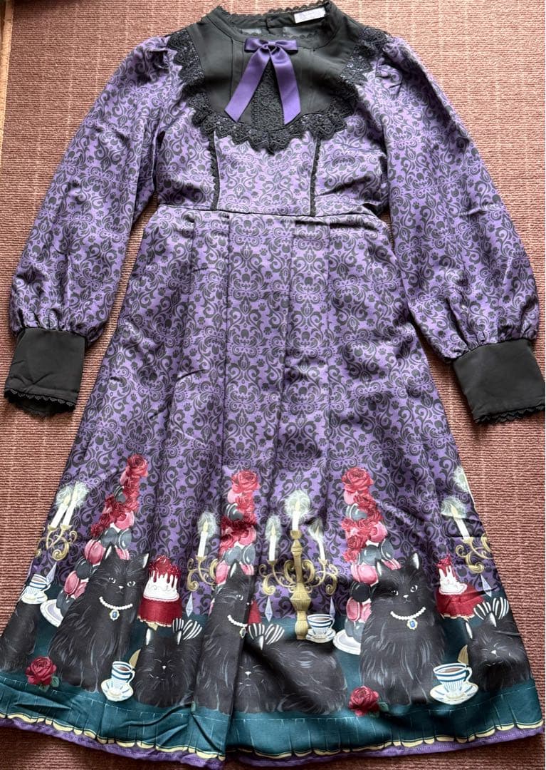 axes femme kawaii 猫会ワンピース