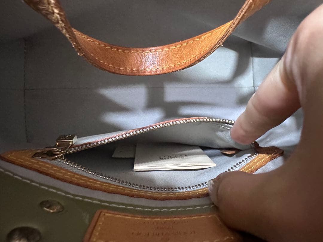 Louis Vuitton グリーン トートバッグ