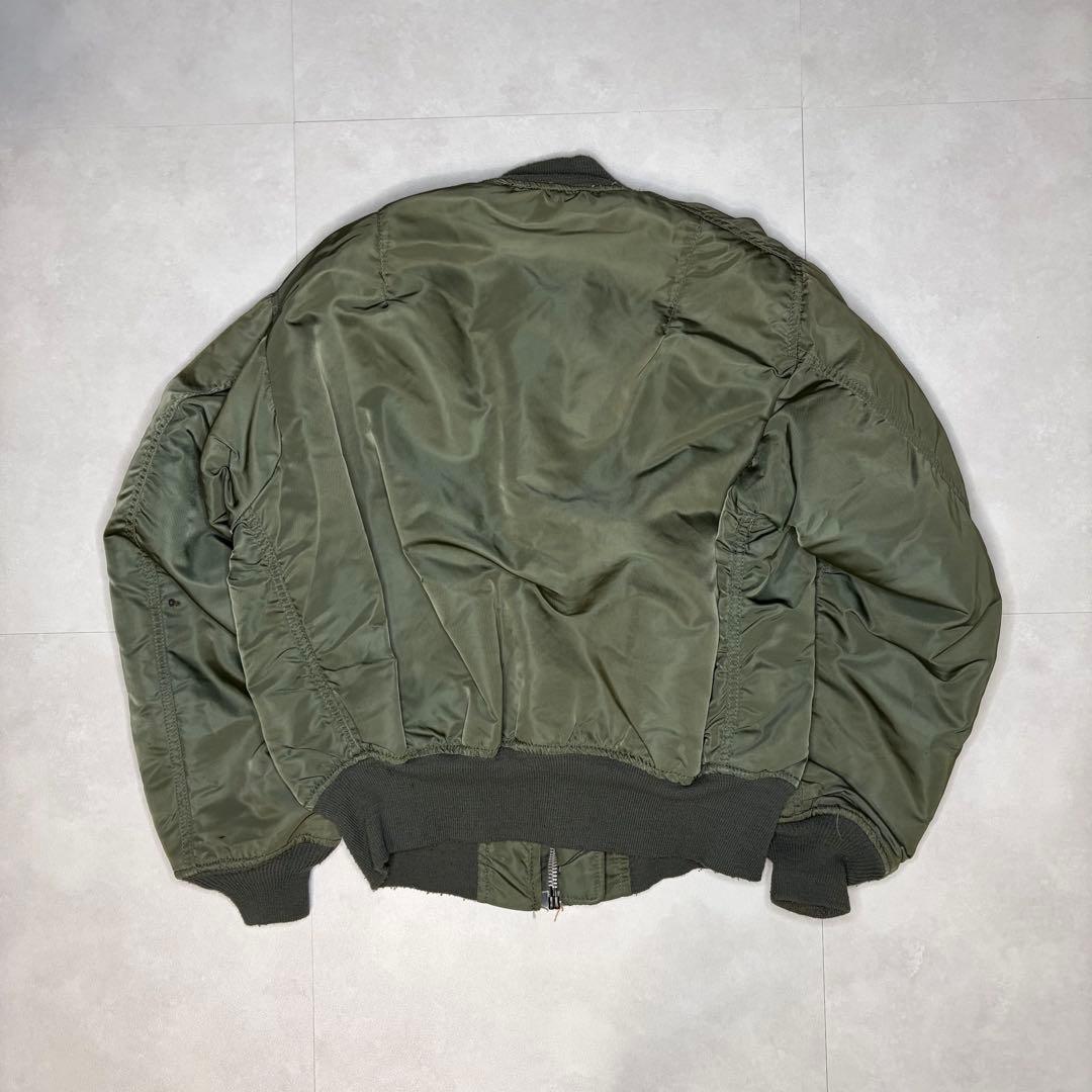 【美品】 USA製 80s アルファインダストリーズ MA-1 カーキ M