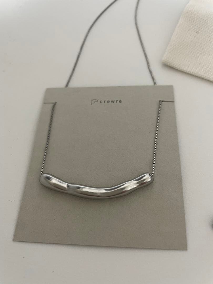 crewre クルーレ　ウェイビーアジャスタブルネックレス　シルバー