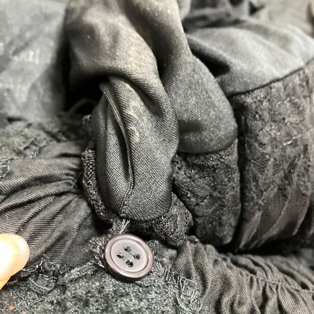 h.naoto Blood ロングワンピース　ブラック　アシンメトリー