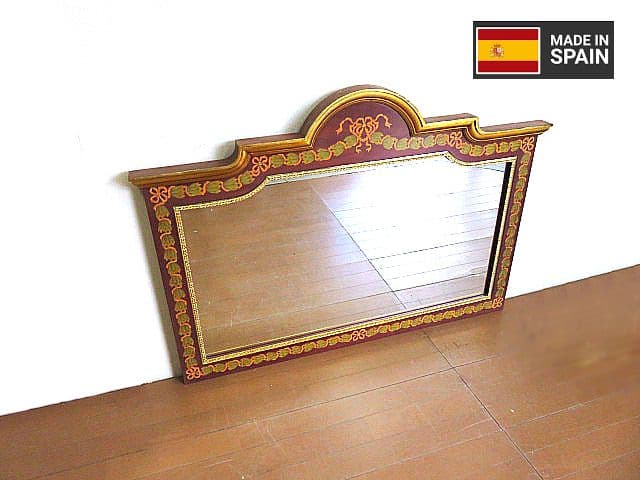 h*1様 スペイン 最高級 金彩象嵌細工ウォールミラー 　壁掛けミラー/壁掛け鏡