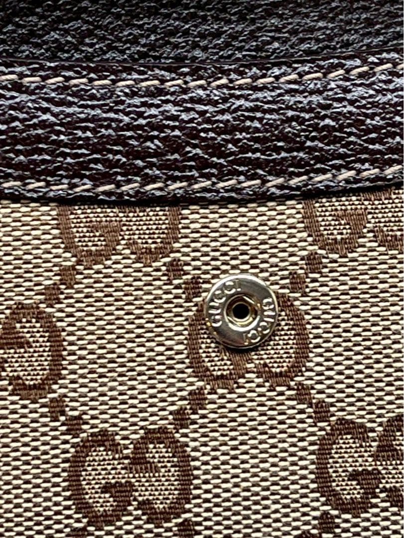 【新品未使用】グッチ 長財布 GGキャンバス ボルト スタッズ　定価56700円