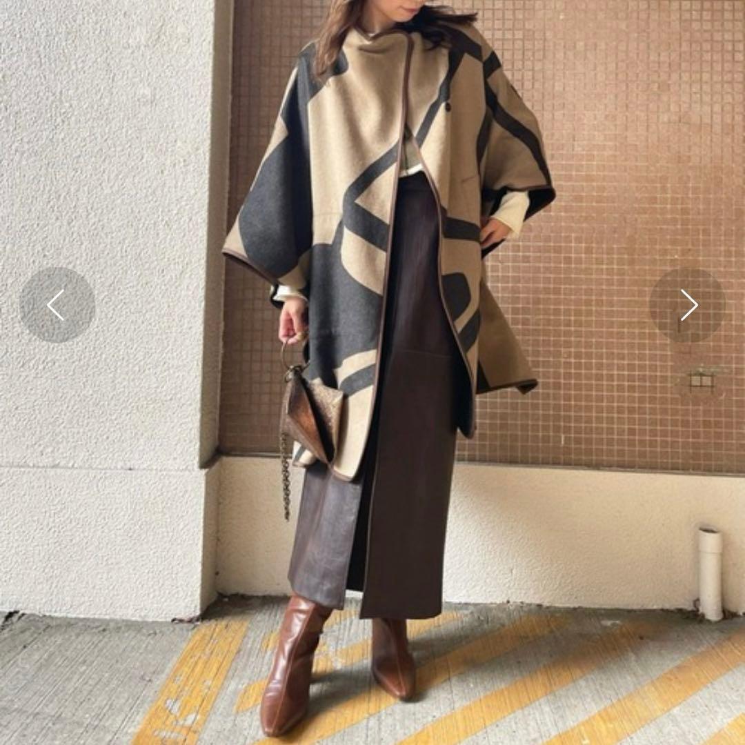 Ameri REVERSIBLE COLOR PONCHO COAT ポンチョ