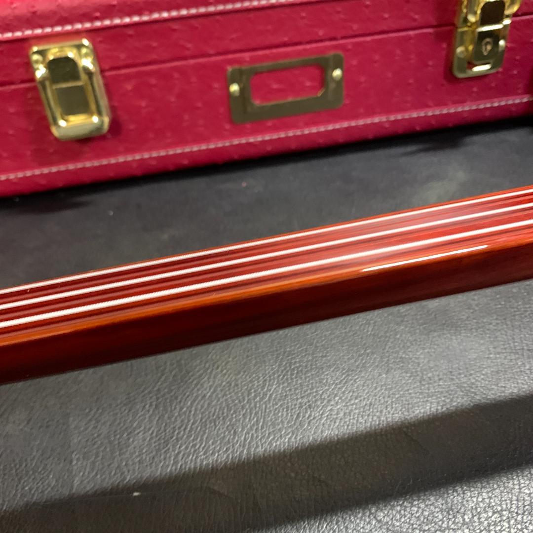 三味線 蛇皮線 木製 赤いケース付き