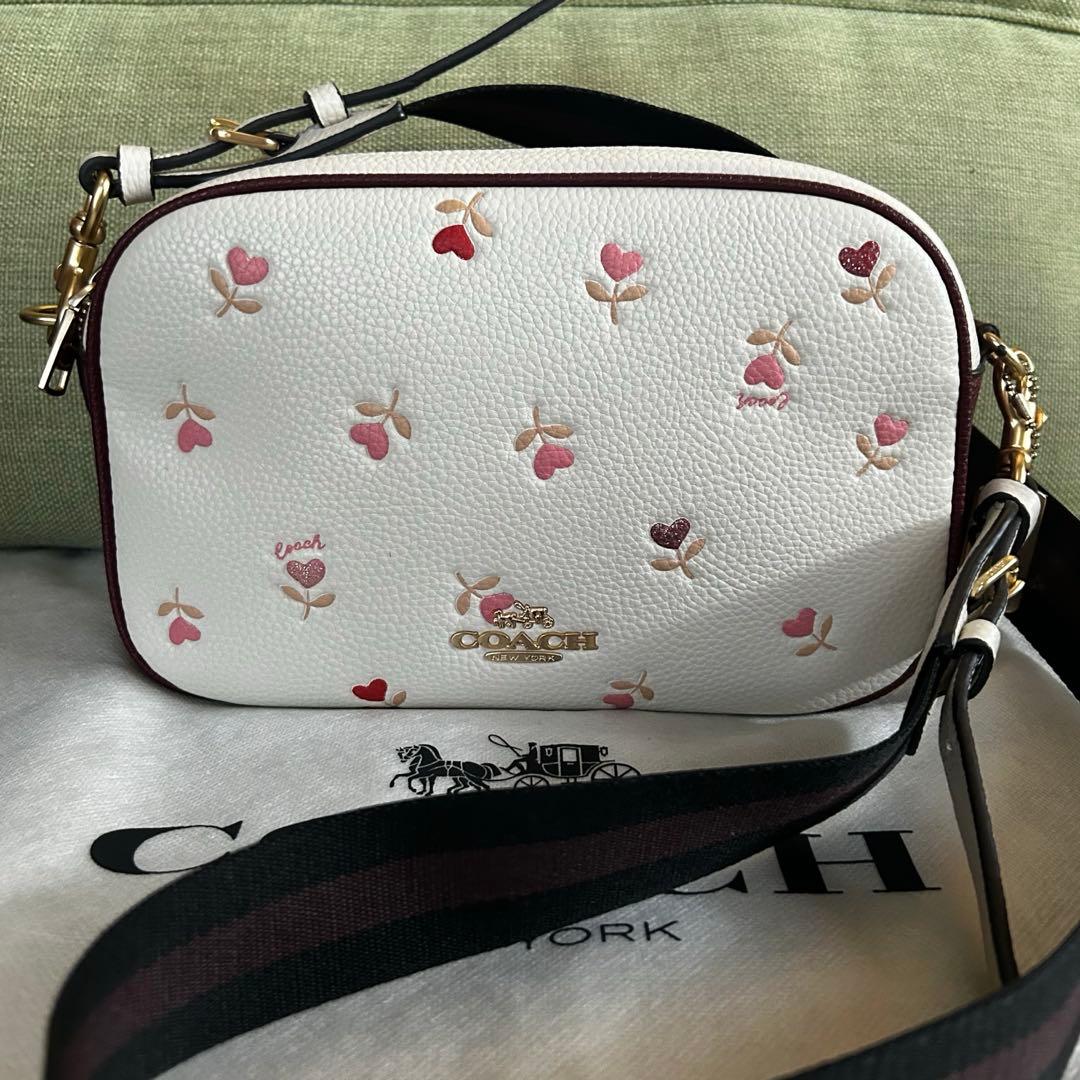 未使用　COACH コーチ　ショルダーバッグ　スマホショルダー　ミニバッグ　本革