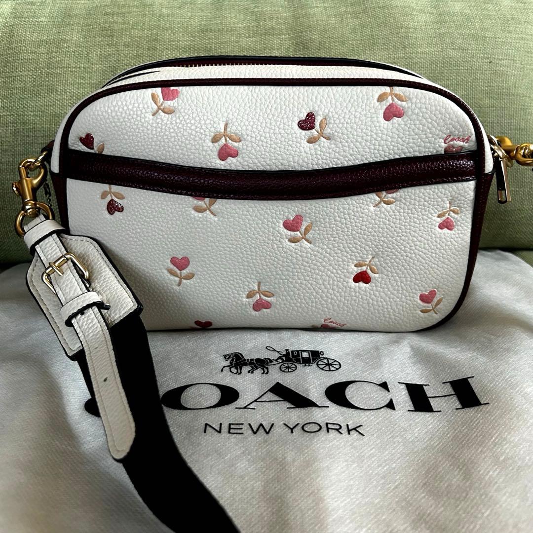 未使用　COACH コーチ　ショルダーバッグ　スマホショルダー　ミニバッグ　本革