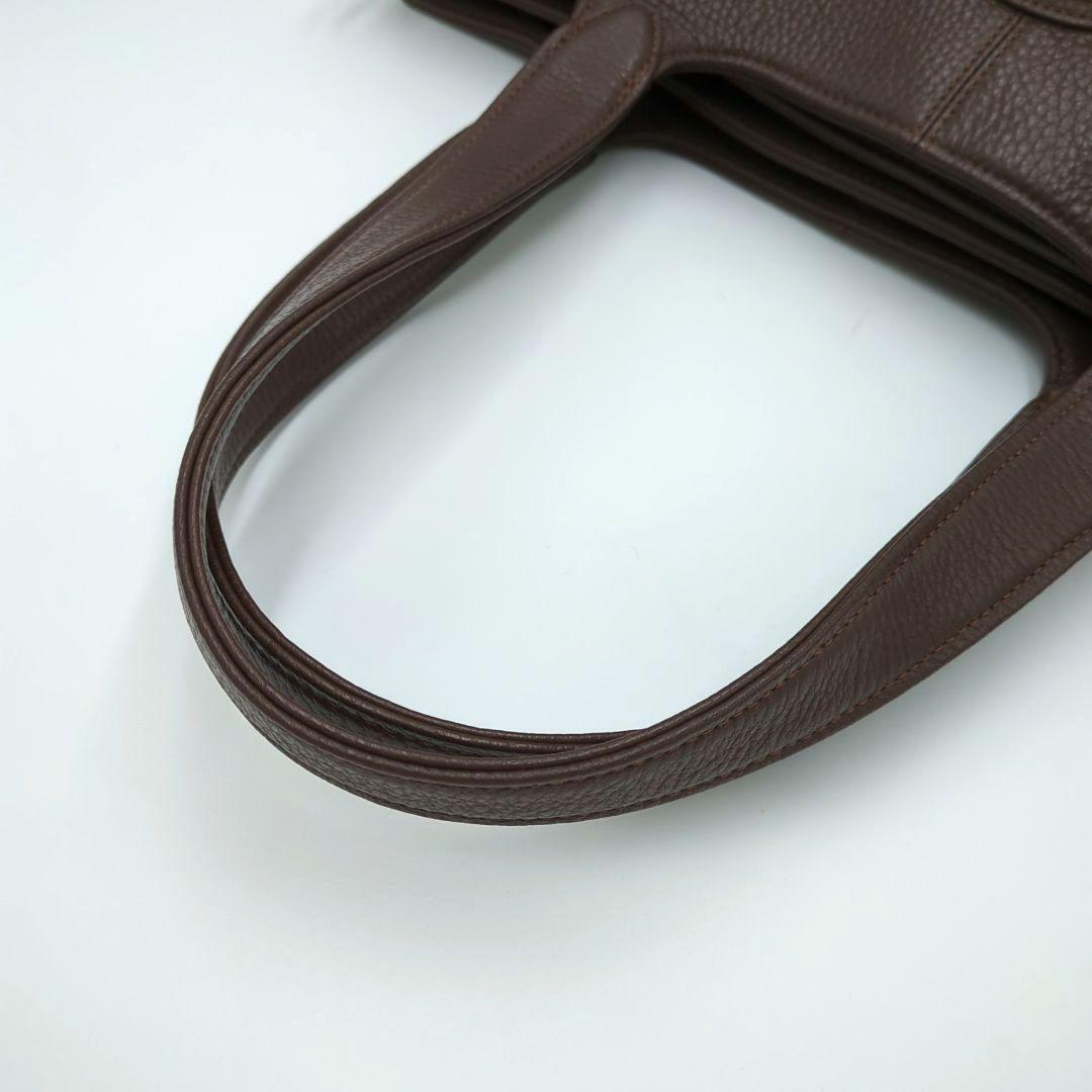 極美品　ATAO アタオ　2wayショルダーバッグ　A4サイズ シボ　ブラウン