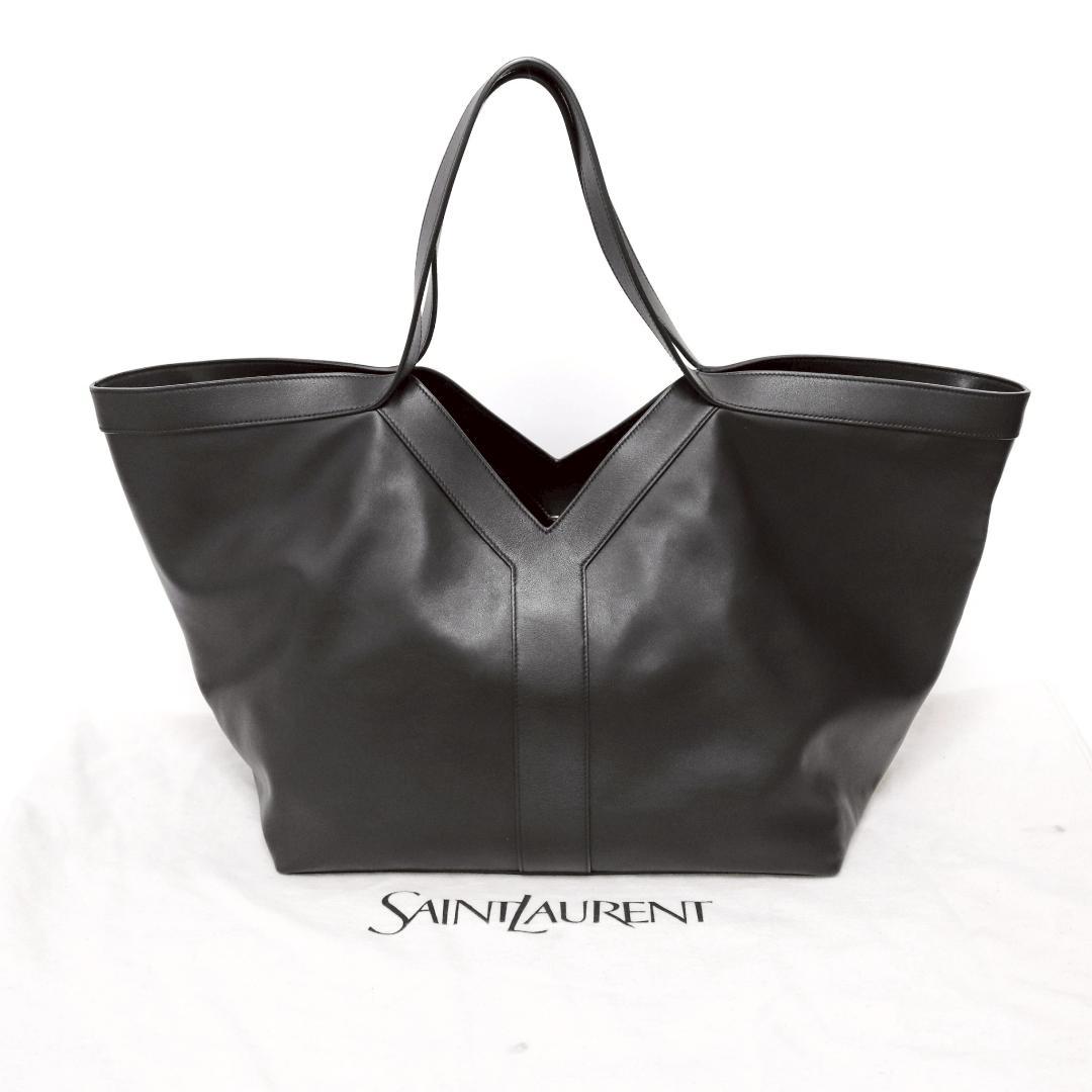 極美品　サンローランパリ　Yグランドレザー　Yトート　肩掛け　ブラック　保存袋付