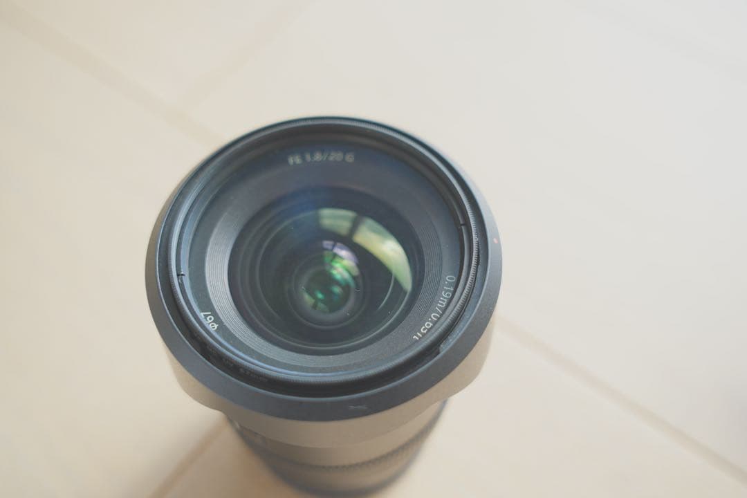 SONY FE 20mm F1.8 G レンズ
