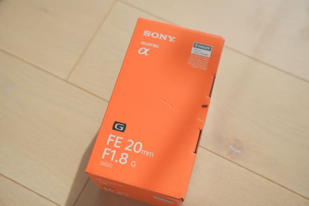 SONY FE 20mm F1.8 G レンズ