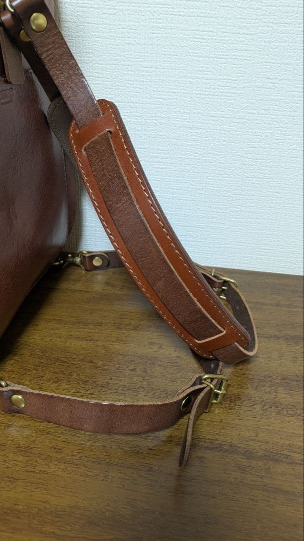 HERZ レザーリュックサック ブラウン