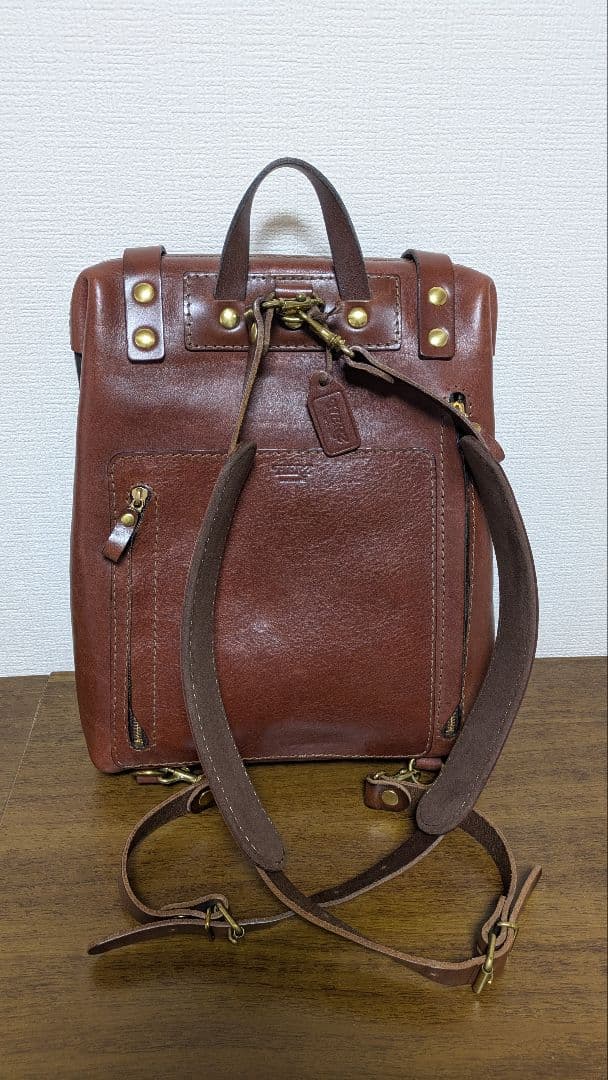 HERZ レザーリュックサック ブラウン