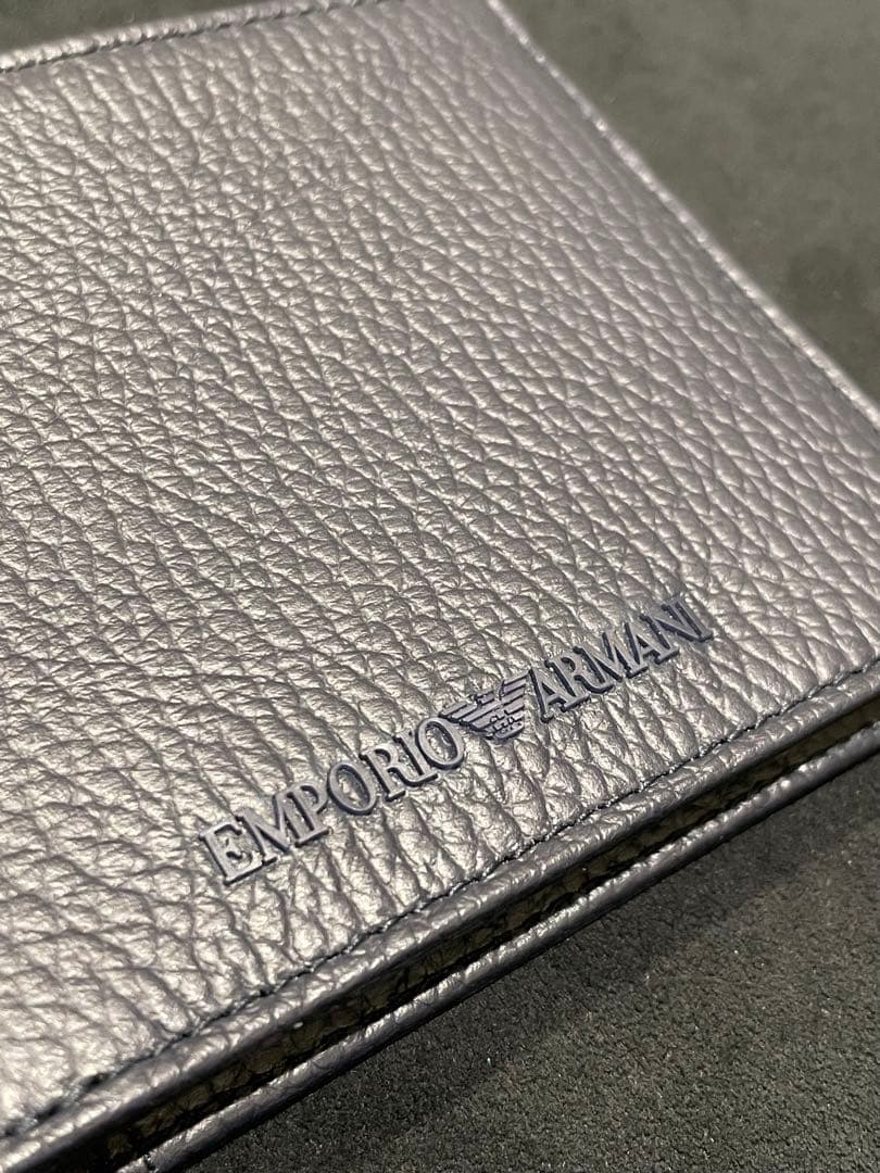 エンポリオアルマーニ ARMANI 折財布　送料無料　ショッパー 付　男女兼用