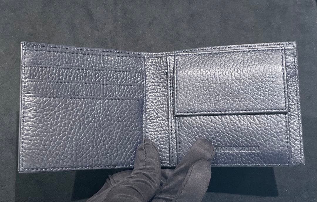 エンポリオアルマーニ ARMANI 折財布　送料無料　ショッパー 付　男女兼用