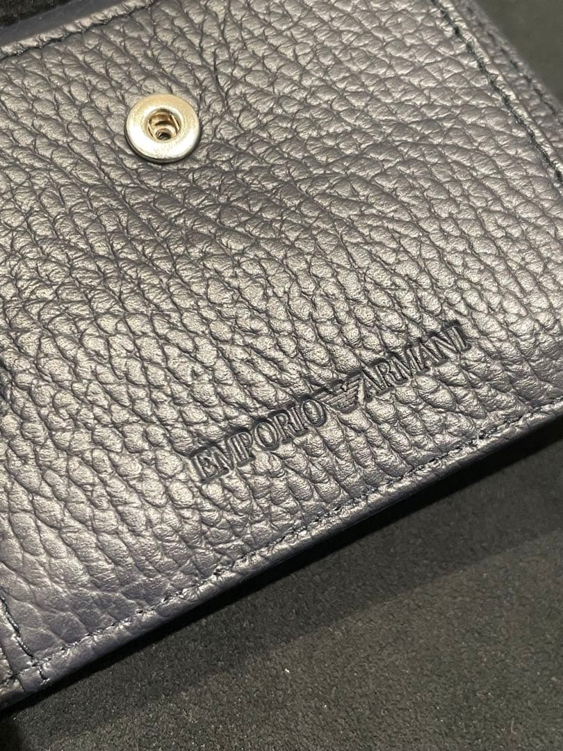 エンポリオアルマーニ ARMANI 折財布　送料無料　ショッパー 付　男女兼用