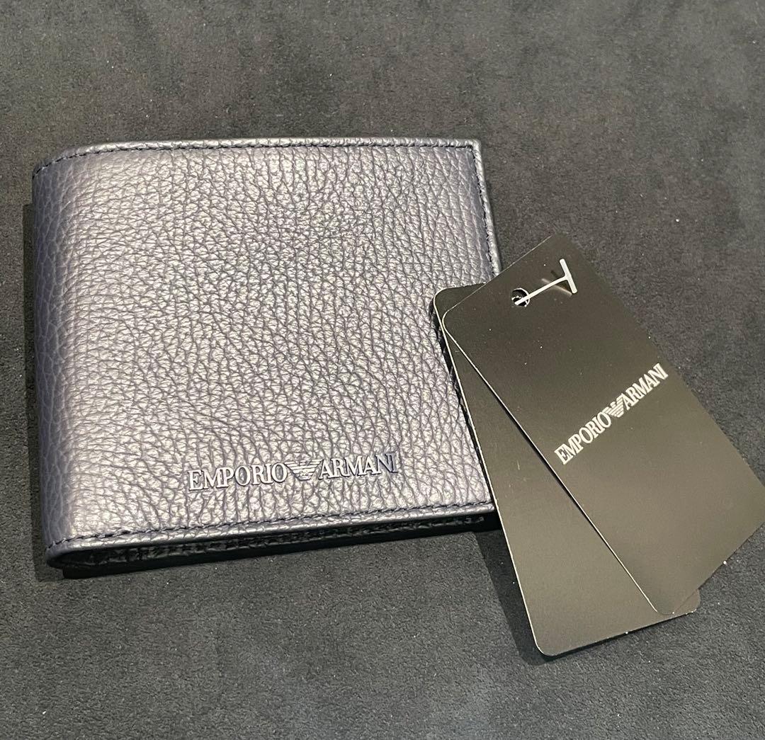 エンポリオアルマーニ ARMANI 折財布　送料無料　ショッパー 付　男女兼用